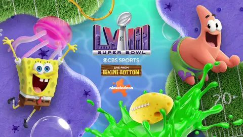 Super Bowl LVIII is making its way to Bikini Bottom. Tune-in to Nickelodeon on February 11th for the SLIMIEST, SPONGIEST, SPLATIEST Super Bowl you’ve ever seen! We’ve got SpongeBob, Patrick, Mr. Krabs, and the rest of the Bikini Bottom crew - plus NFL Slimetime legends like Nate Burleson, Young Dylan, Dylan Schefter, and more! It’s the collab of a life-slime, one you totally can’t miss!