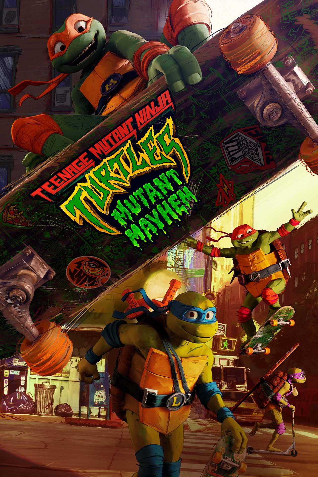 Teenage Mutant Ninja Turtles Mutant Mayhem Plush Set Leo Mike Raph Don 2023  TMNT