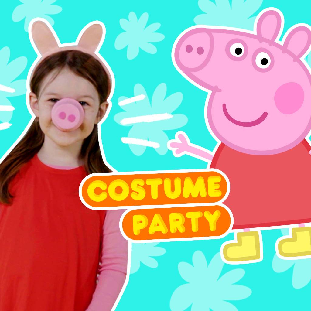 peppa fancy dress party Toddler Deluxe Pig Costume Headpiece is a plush Peppa Pig head beanie hat made from pink velvet and secures around the chin with a velcro closure Party Costumes  Peppa Pig